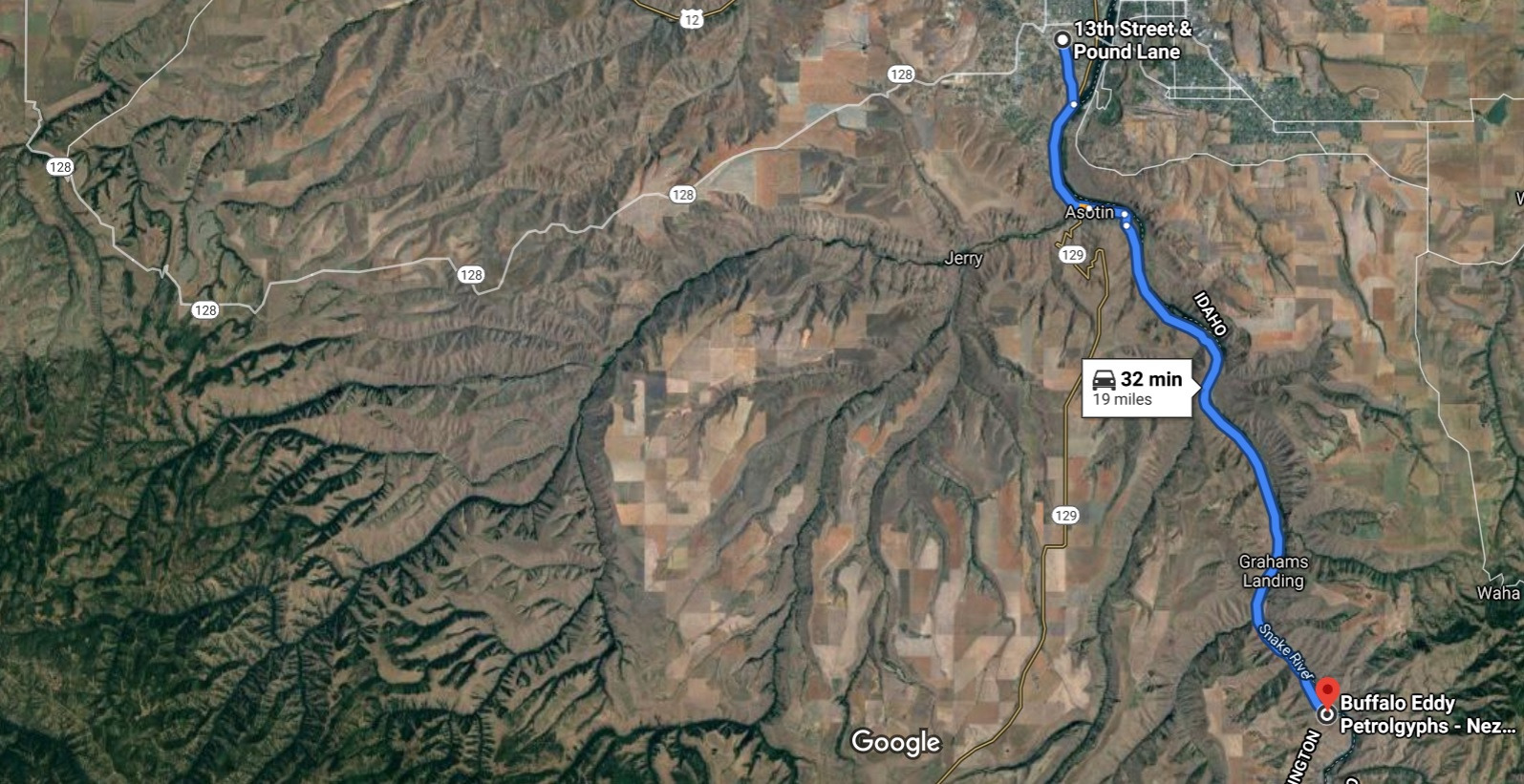 Petroglyphs near Clarkston, WA