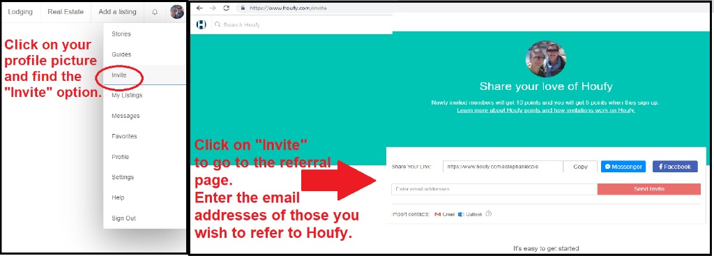 Referring Others to Houfy.com