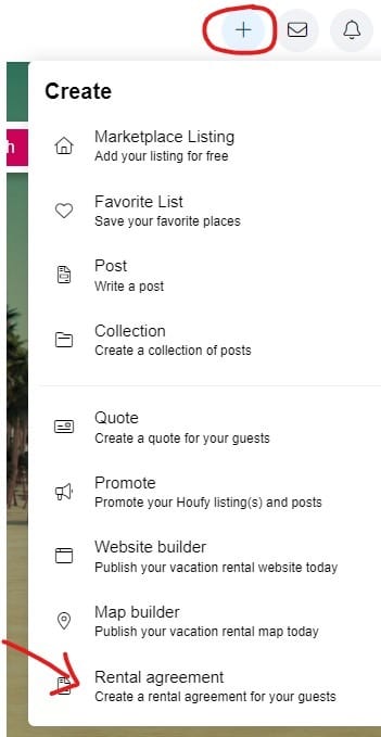 Create a rental agreement online with Houfy