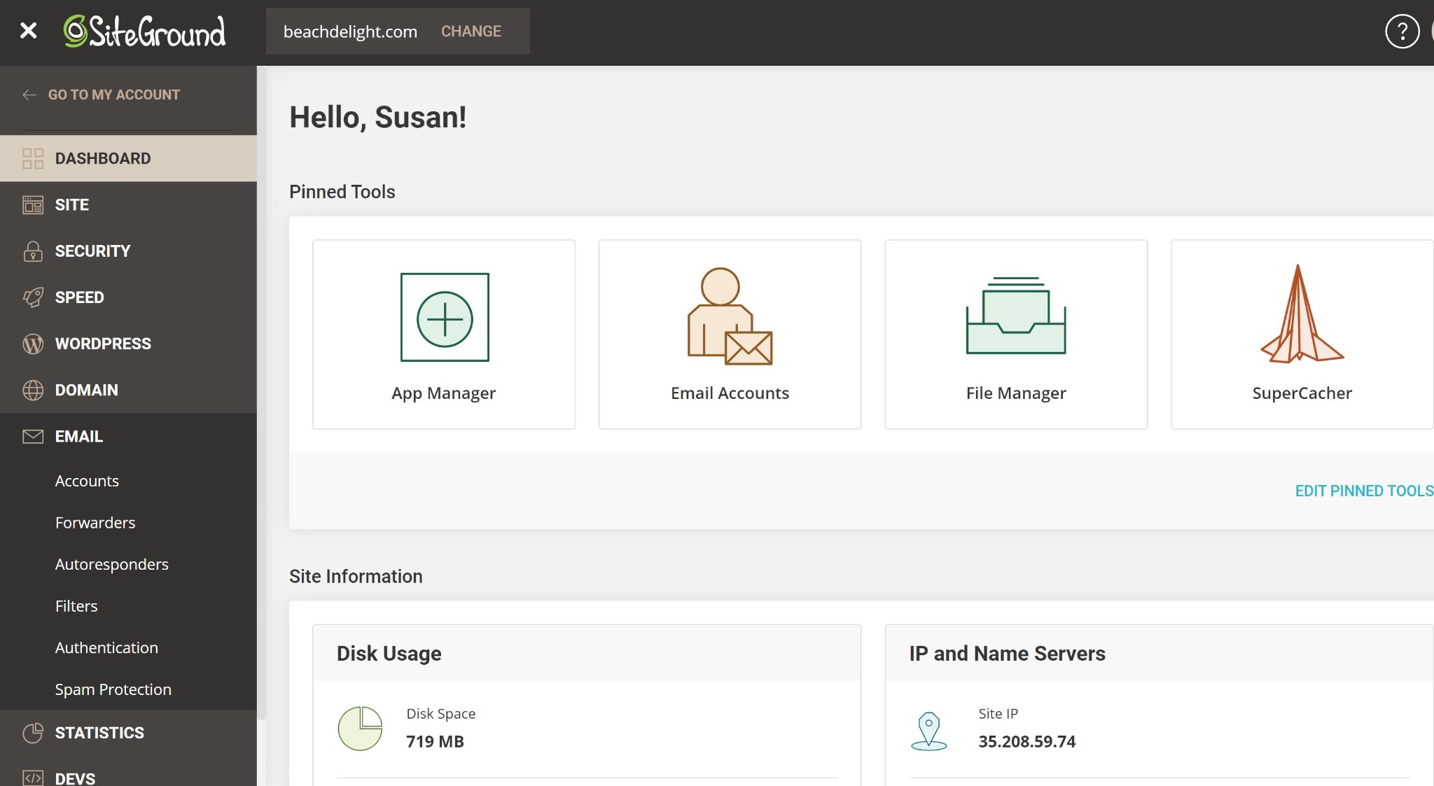 5. Configure one or more email accounts