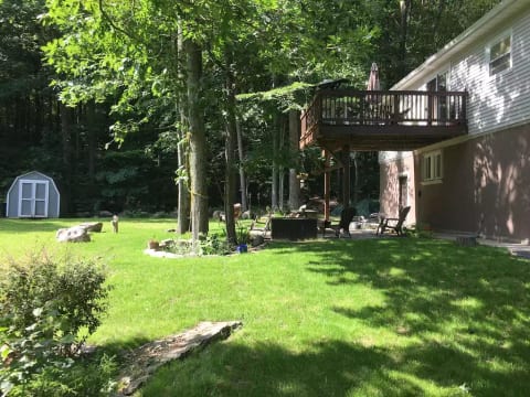 Garden view of cottage