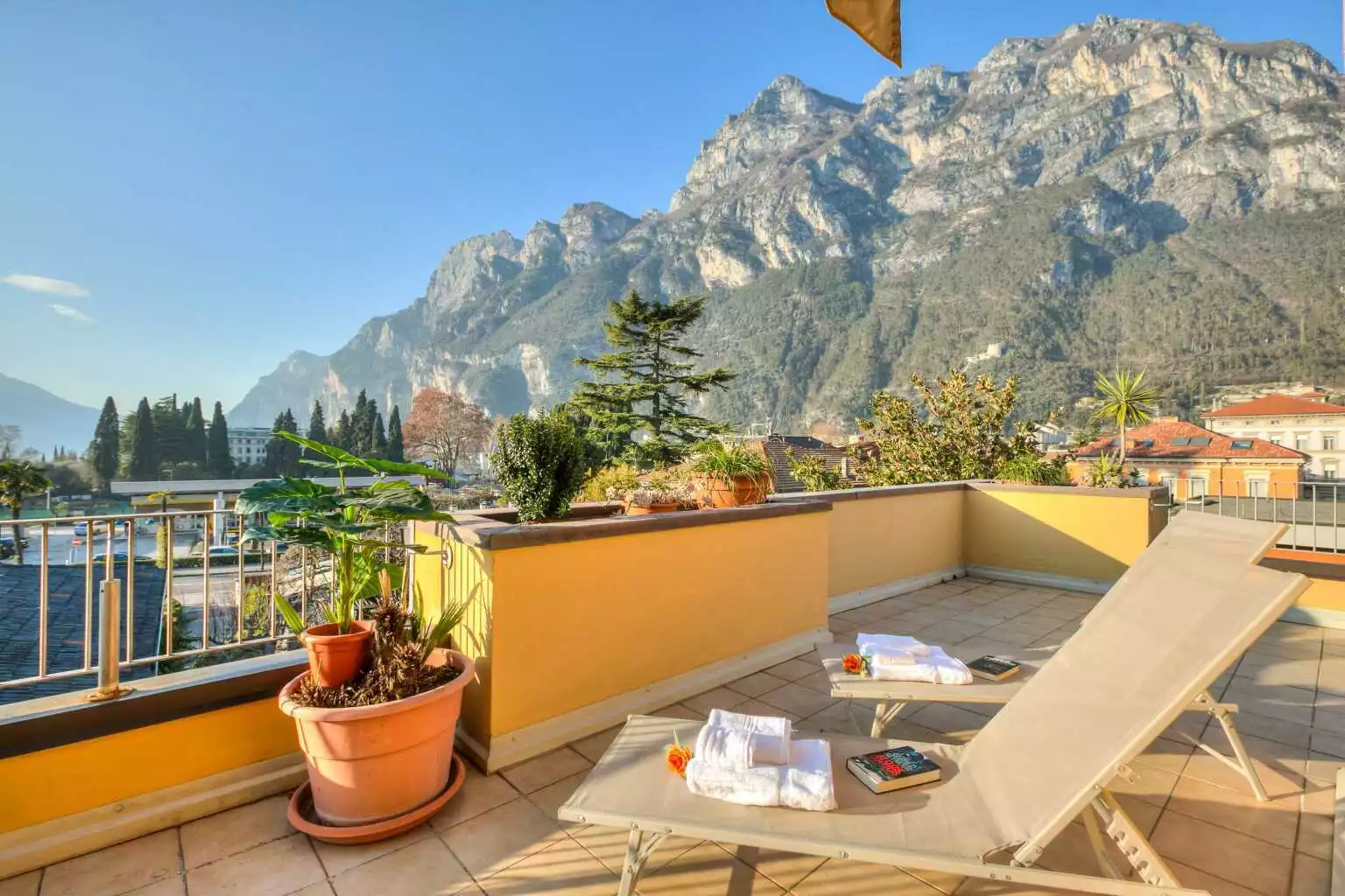 The splendid view from the terrace - Antares150m from the Lake - Riva del Garda