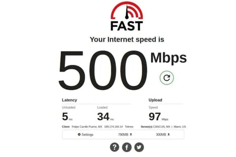 The fastest WiFi on the island of Cozumel.