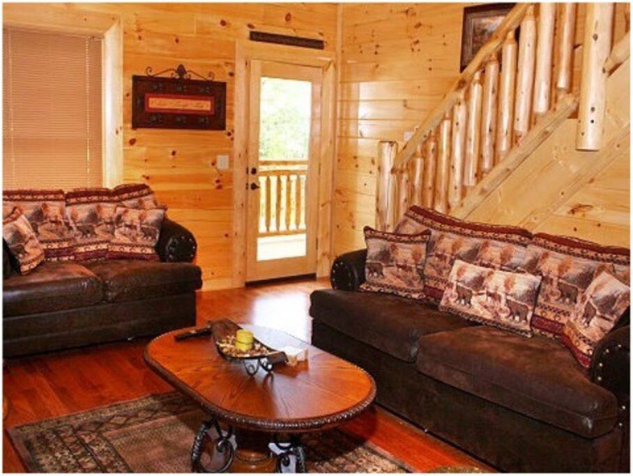 Living Room with sofa sleeper and love seat