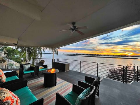 Upper Deck view of the lake. Beautiful sunsets year round!