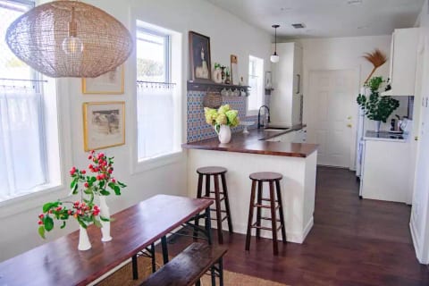 Kitchen and dining area.