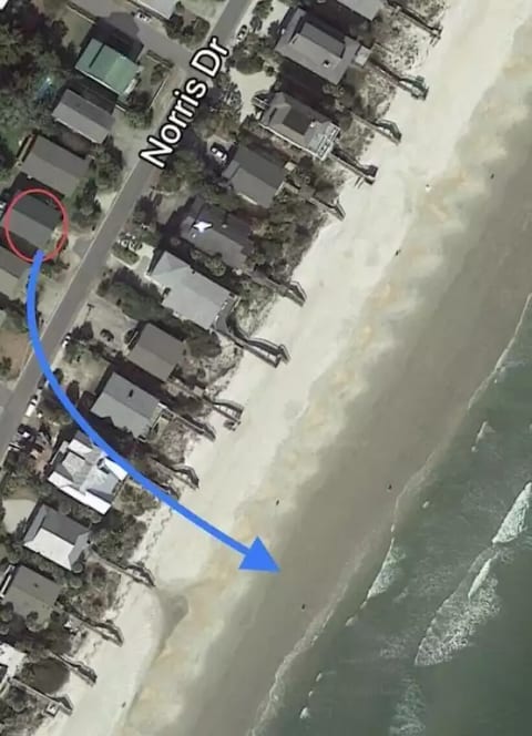 Our home is second row which is directly across the street from the ocean. Approximately 80 steps away.