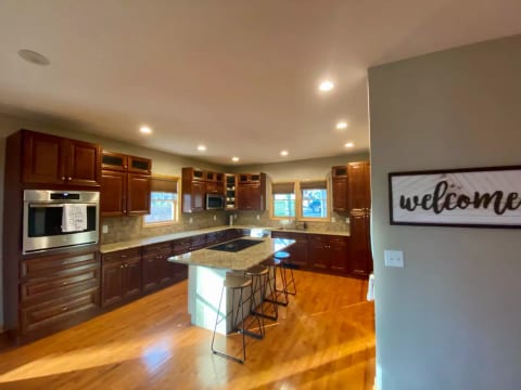 Fully-stocked kitchen
