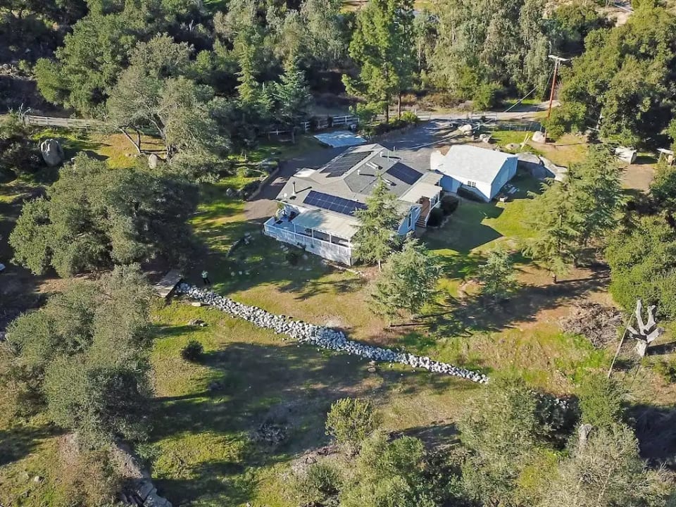 Arial view of 2 acre inner yard