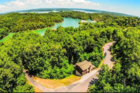 Aerial view at cabin location