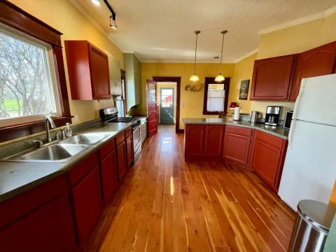 Kitchen comes fully equipped with all the appliances you may need.