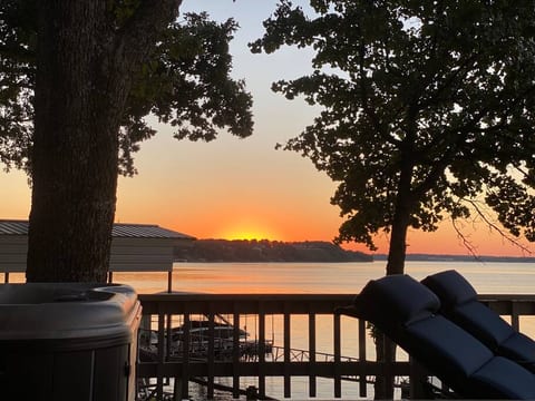 Sunset views from the Hot Tub