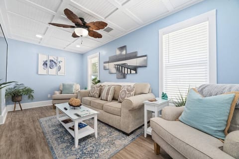 This is the living room, as seen from the front door.