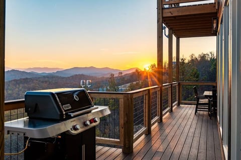 Weber Propane Grill off main deck