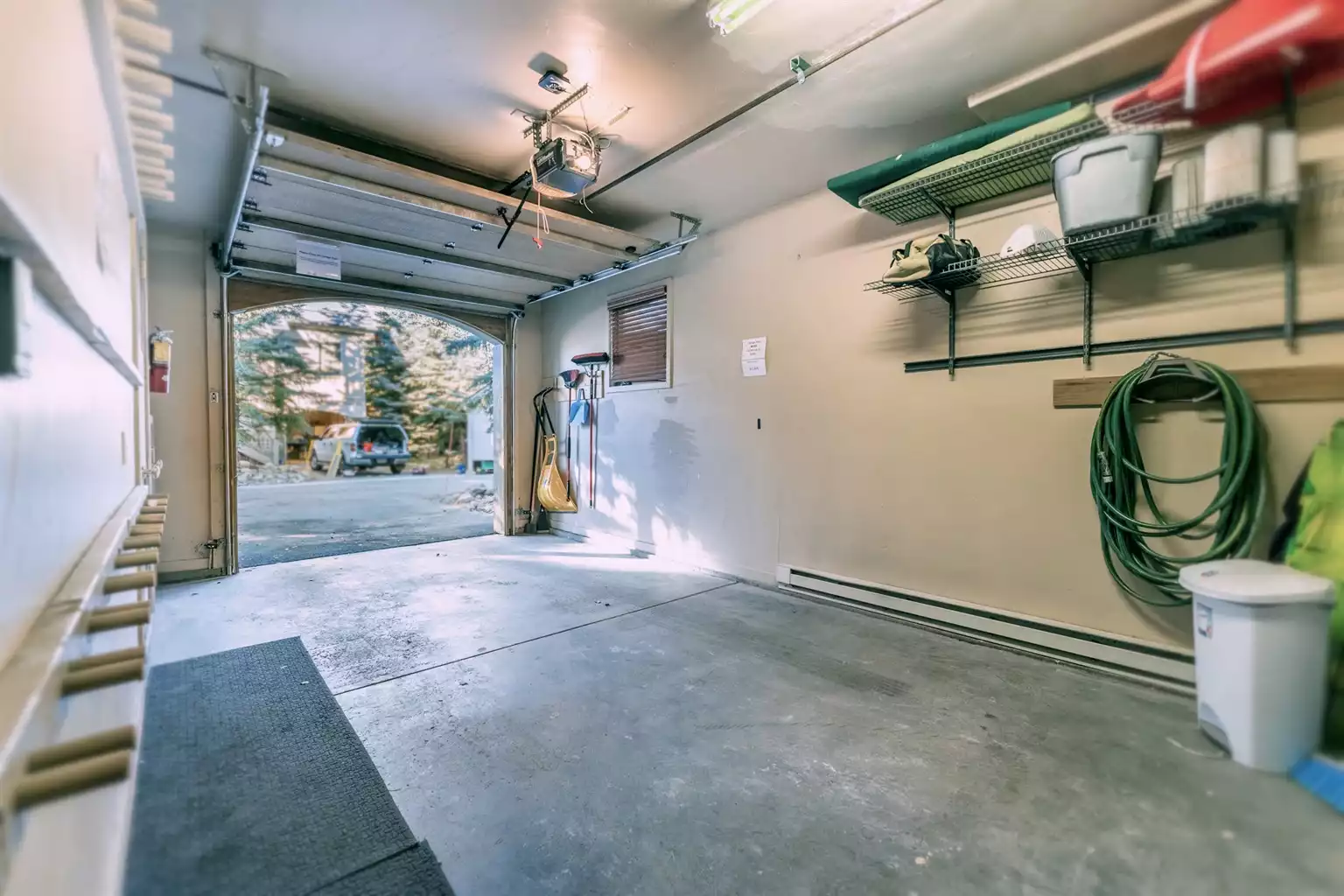 Private one-car garage