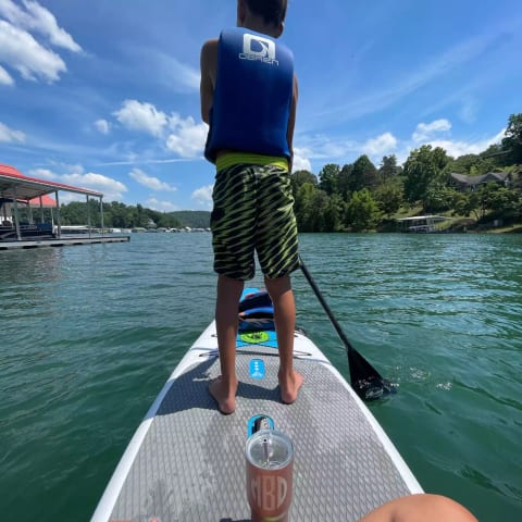 The cove is a great place to jump in off the dock and explore
