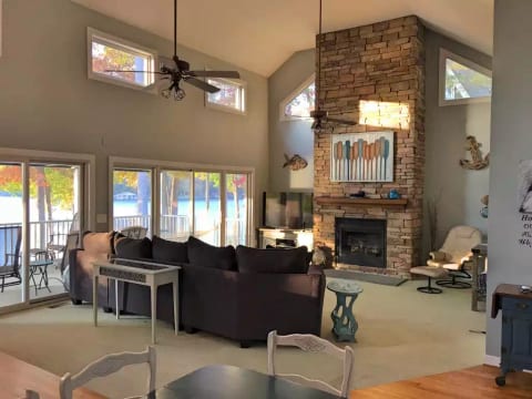 Spectacular lake views from inside the house - hard to capture in a photo!