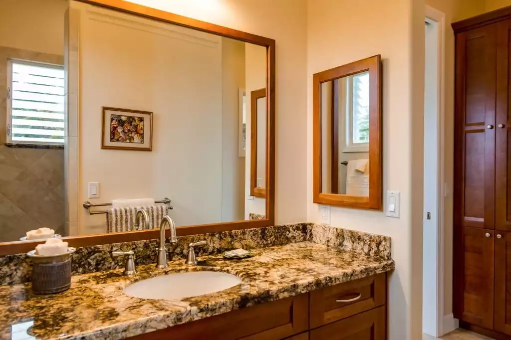 Guest Bedroom Bathroom - Kauai Vacation Rental at Honu Point - Princeville