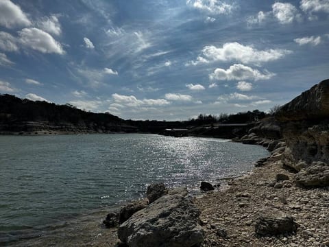 view from lake access point closest to the property