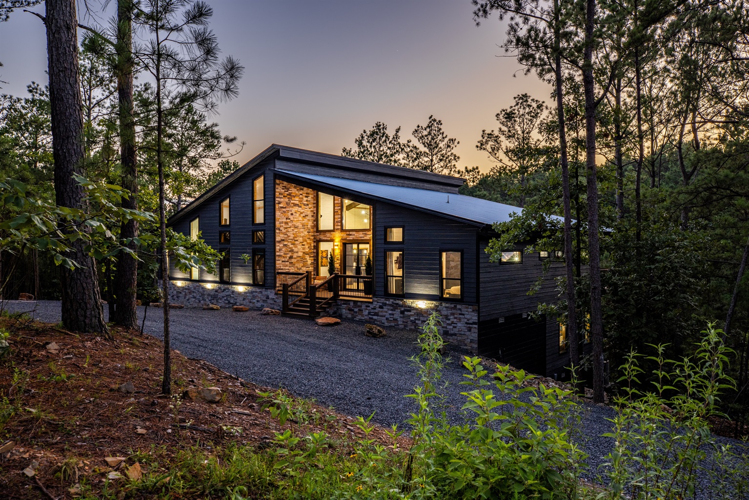 Large Driveway for Parking - Once Upon A Pond - Broken Bow