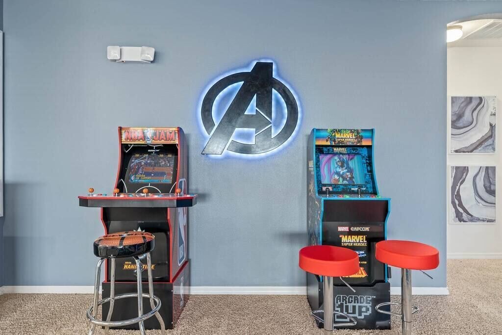 Our Avengers Themed Game Room has something for every member of the family! - 14BR/30 Guests-Pool/Spa - Davenport