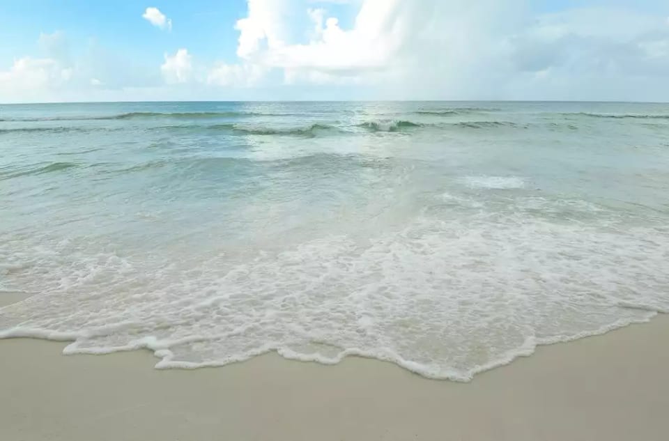 Beautiful clear water and white sandy beaches