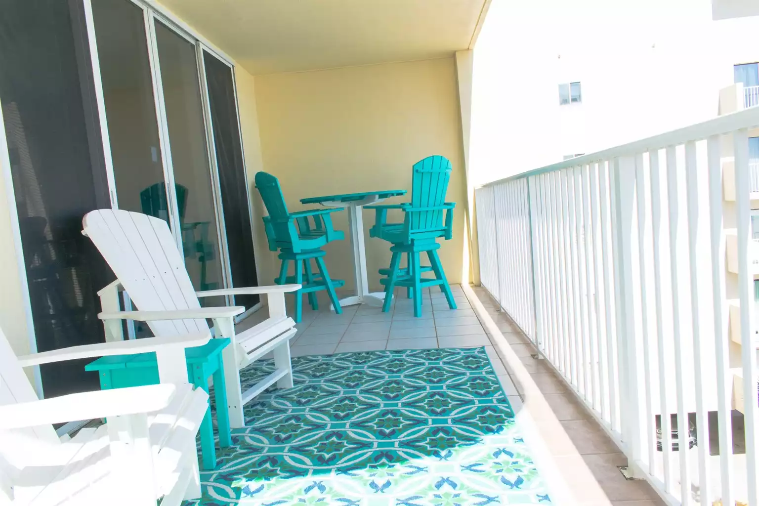 Comfortable seating on balcony Comfortable seating on balcony - Beach Escape - Okaloosa Island