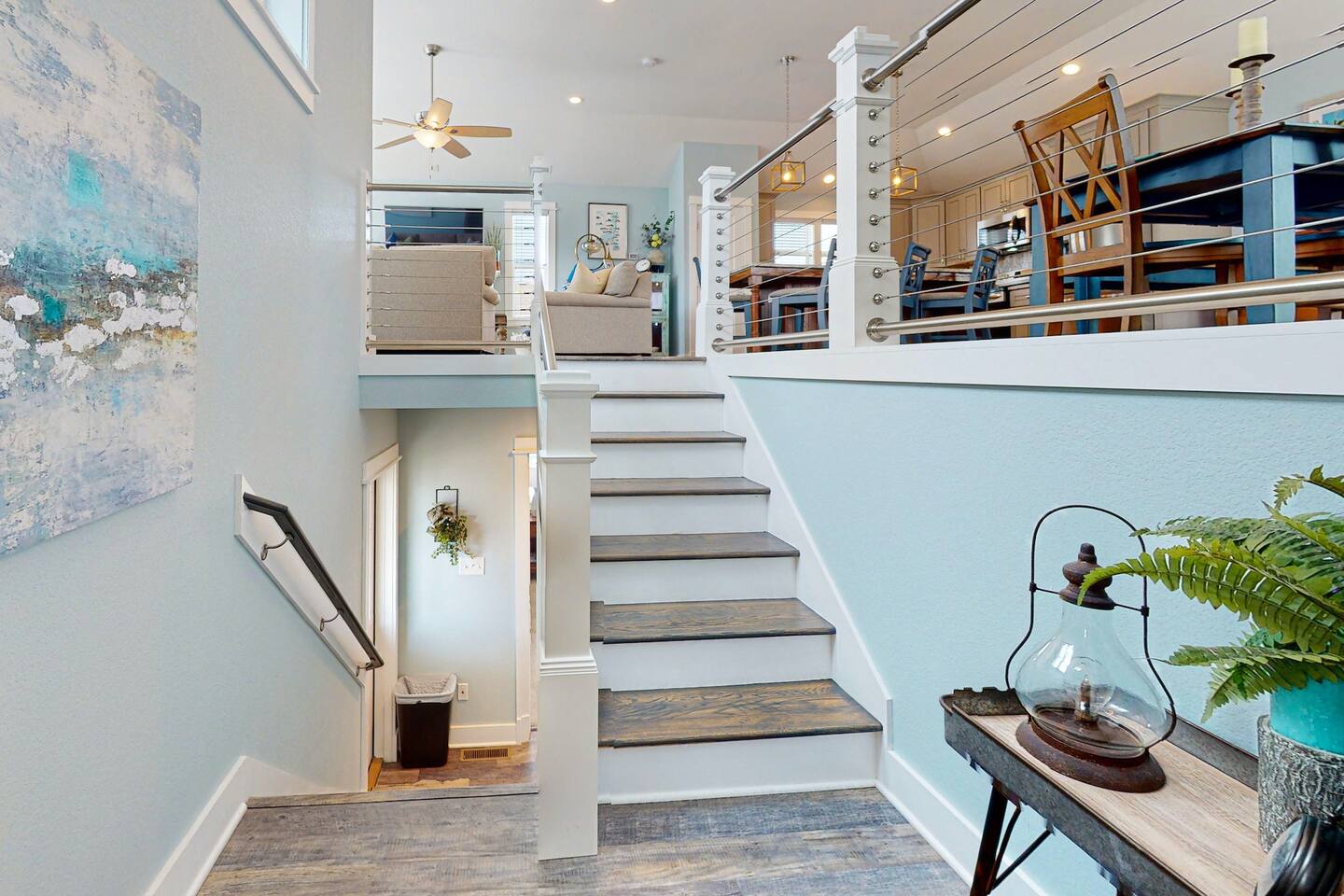 Stairs to upper level