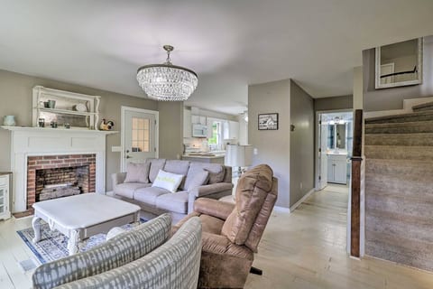 Living Room | Wood-Burning Fireplace