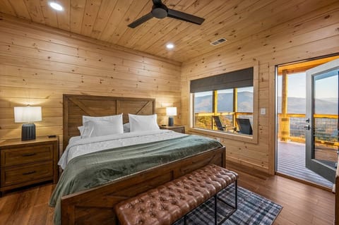Upstairs King Bedroom with Private Balcony