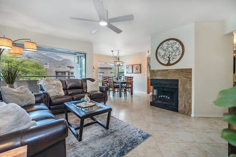 Spacious Living Area with mountain views.