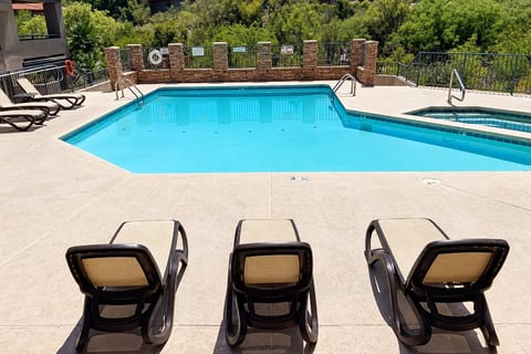 Unwind under the Tucson sun at one of three heated community pools and spas—perfect for relaxing, recharging, and enjoying the Ventana Canyon desert lifestyle.