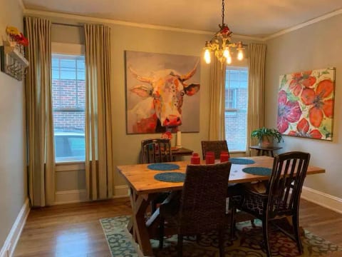 Dining room...perfect for family gatherings or remote work if you must!
