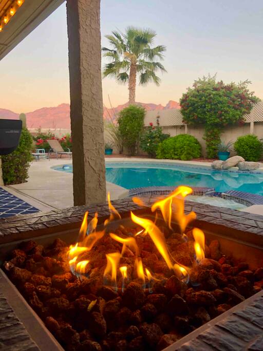 Fire Table - Happy Cactus-Repeat Guest  & Direct Booking Site - Oro Valley