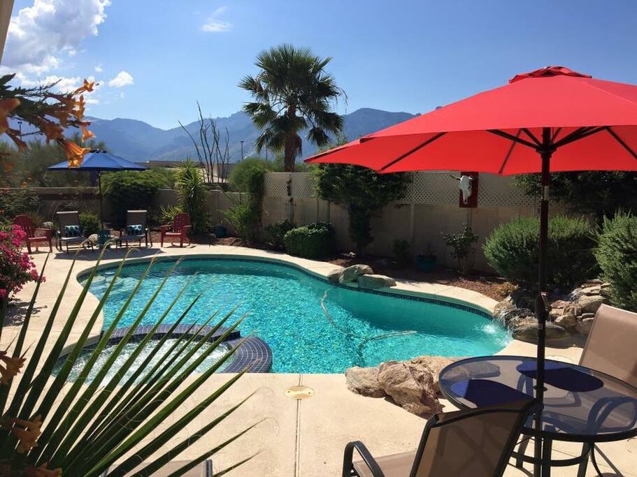 Private Backyard Pool & Spa - Happy Cactus-Repeat Guest  & Direct Booking Site - Oro Valley