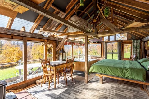 The rustic and charmingly simple Sun Barn.
