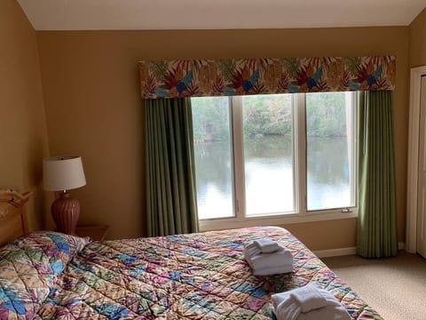 Master bedroom with a view