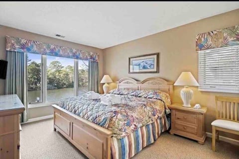 Master bedroom with king size bed