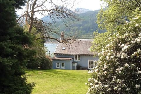 Back garden and view to loch