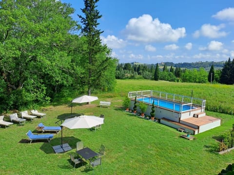 Villa  Tuscany lined with majestic cypress trees
