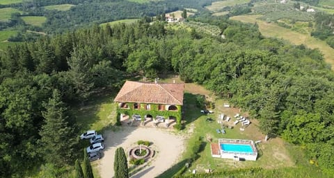 Villa  Tuscany lined with majestic cypress trees