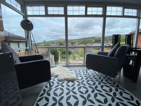Rivington Pike and Winter Hill from the conservatory room