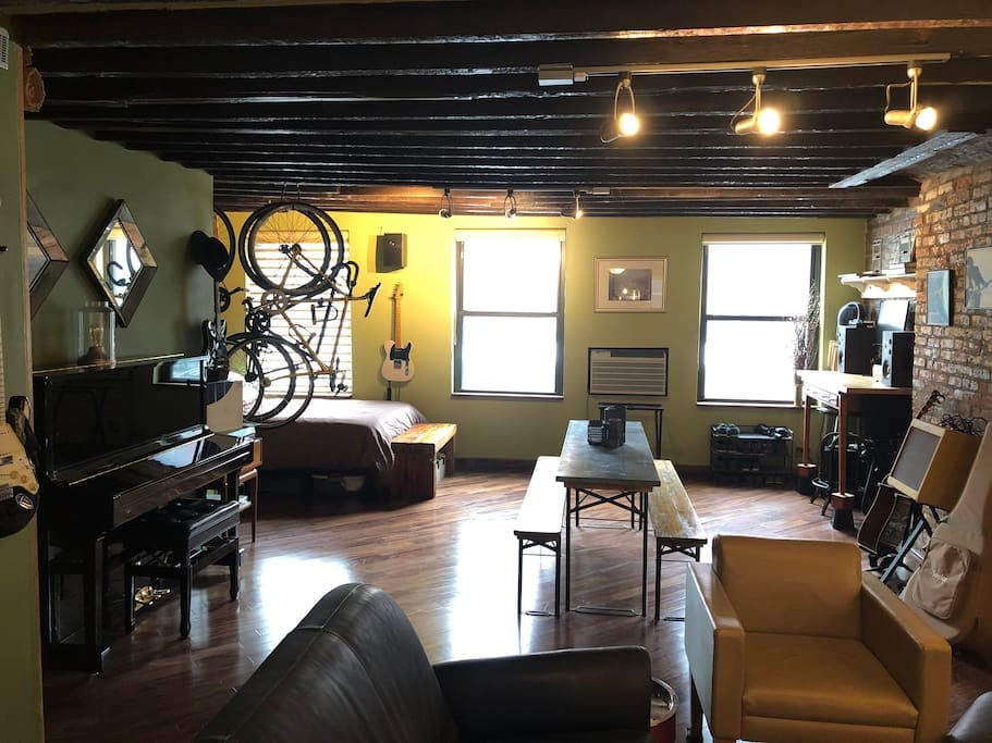 Loft de l'East Village avec piano et patio - New York