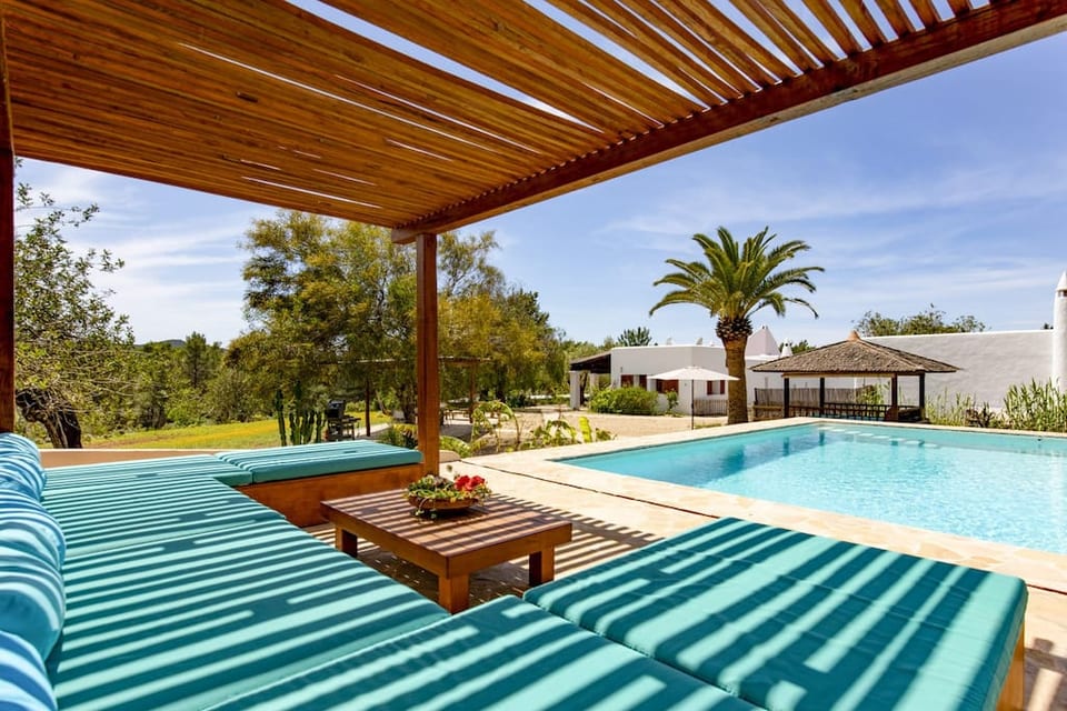 Pool and Chill Out view to the Chiringuito and hacienda