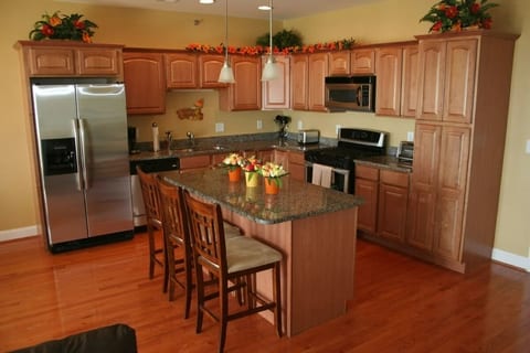 The Kitchen is equipped w/high end appliances!