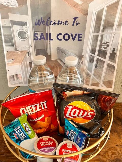 Enjoy a snack when you arrive