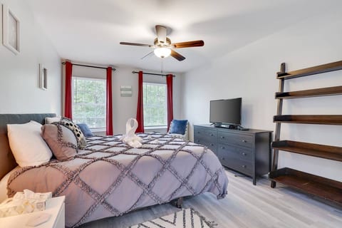Primary bedroom with ensuite bathroom