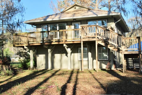 Back side of house facing river