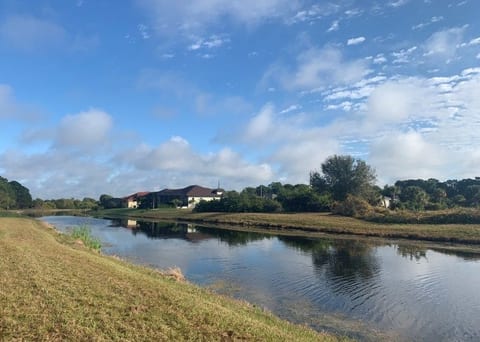 Lovely view of our quiet canal with plenty of wildlife