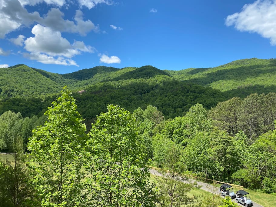 Stunning Summer View from 40' Deck - 2BR/2BA Stunning Mountain/Golf views/Harrahs/Train - Whittier